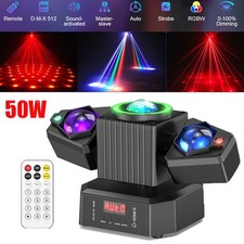KTV Laser Light RGBW LED Moving Head Disco Stage Lighting Beam DMX512 Party DJ