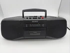 Sony CFS-B15 Portable AM/FM Radio Cassette-Recorder Boombox Tested Working