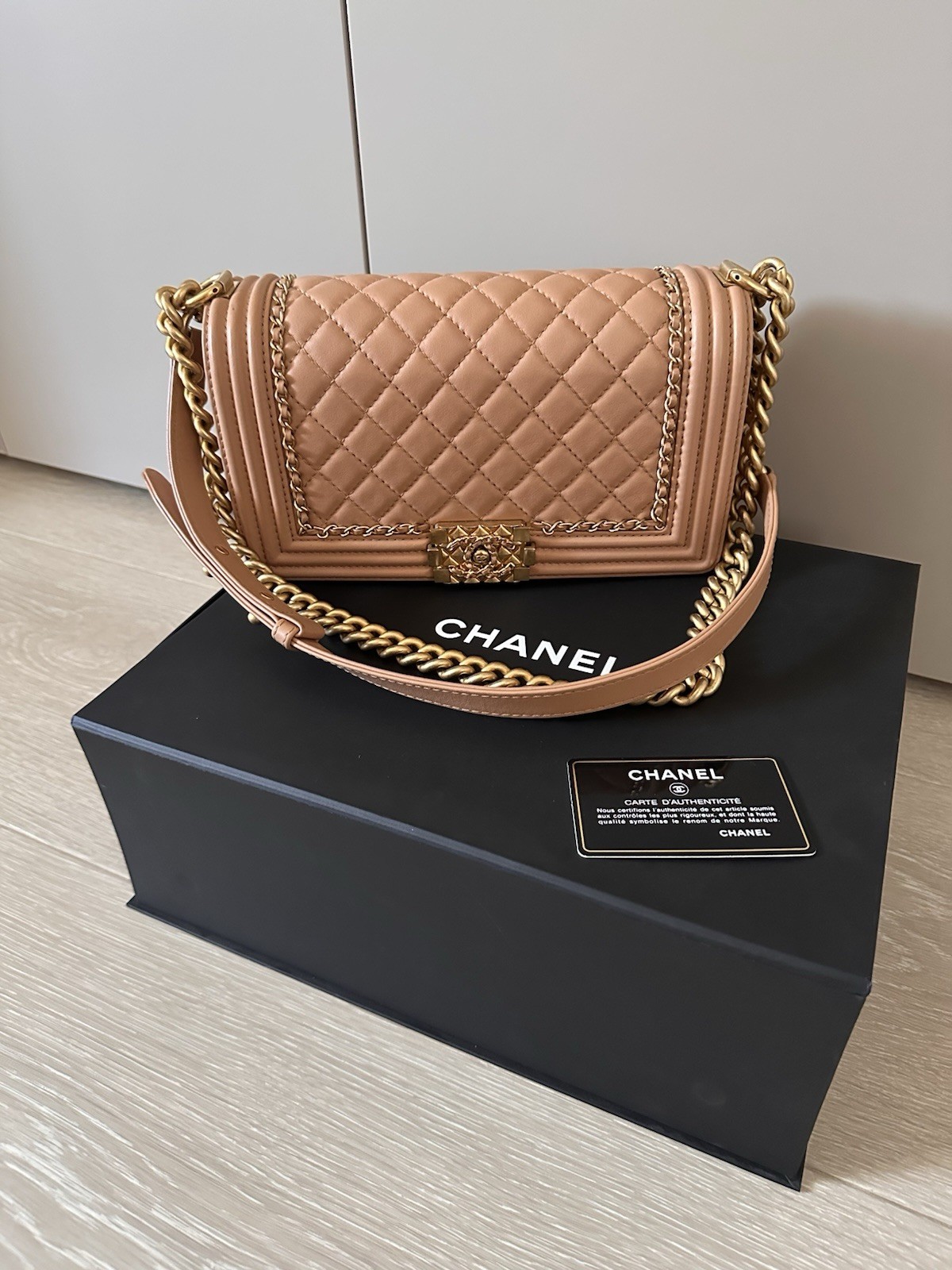Chanel Chain Around Boy Bag Lambskin