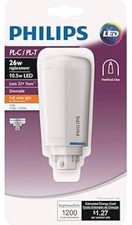 Philips PL-C / PL-T 26w 10.5w LED Soft White Dimmable 4Pin Light Bulb 9290013884