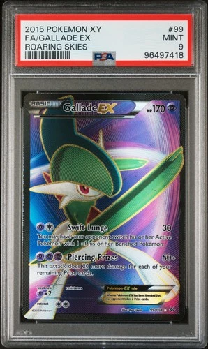2015 POKEMON XY ROARING SKIES #99 FULL ART/GALLADE EX PSA 9