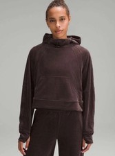 Lululemon Scuba Oversized Hoodie Velvet Cord Espresso sz M/L Loungewear BC