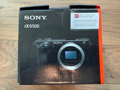 Sony Alpha A6500 24.2MP APS-C Interchangeable Lens Camera No Lens with Case