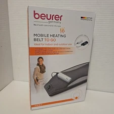 NEW• Beurer Germany HK67 MOBILE HEATING BELT TO GO with Power Bank & Storage Bag