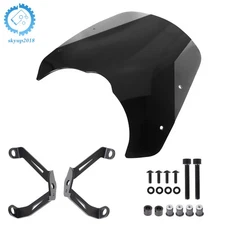 For Kawasaki Vulcan S VN650 2015-2020 Smoke Windshield Windscreen Shield Bracket