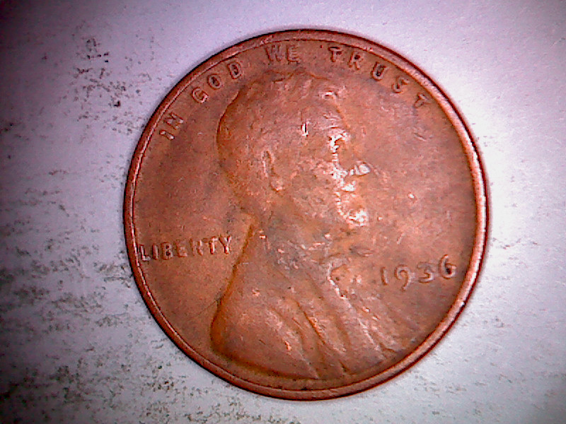 1936 P LINCOLN WHEAT PENNY DOUBLE DIE DATE CIRCULATED. KPDP8