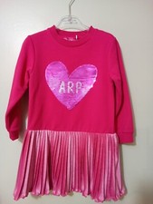 Agatha Ruiz de la Prada Girls Pink sequin heart  Dress NWT