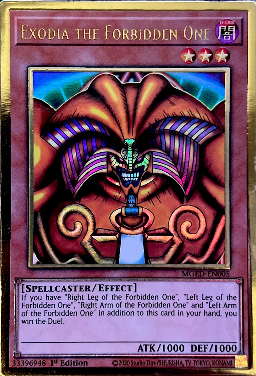 Yugioh! Exodia The Forbidden One Solo Cabeza Rareza Gold | Meses Sin