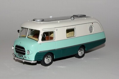 Miniature 1/43 Camping-car Citroën Type H Coccinelle 1957 – IXO/Hachette, Neuve