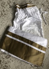 RESTORATION HARDWARE RH ITALIAN DOUBLE BORDER SATEEN BED COLLECTION SKIRT KING