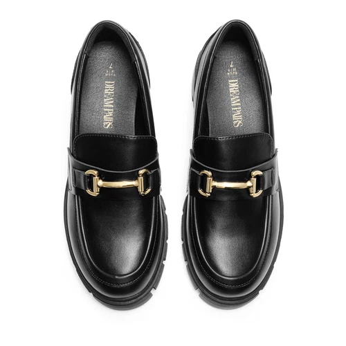 Women Comfortable Slip On Casual Loafers Low Chunky Heel Round Toe Loafer Shoes - Picture 13 of 32