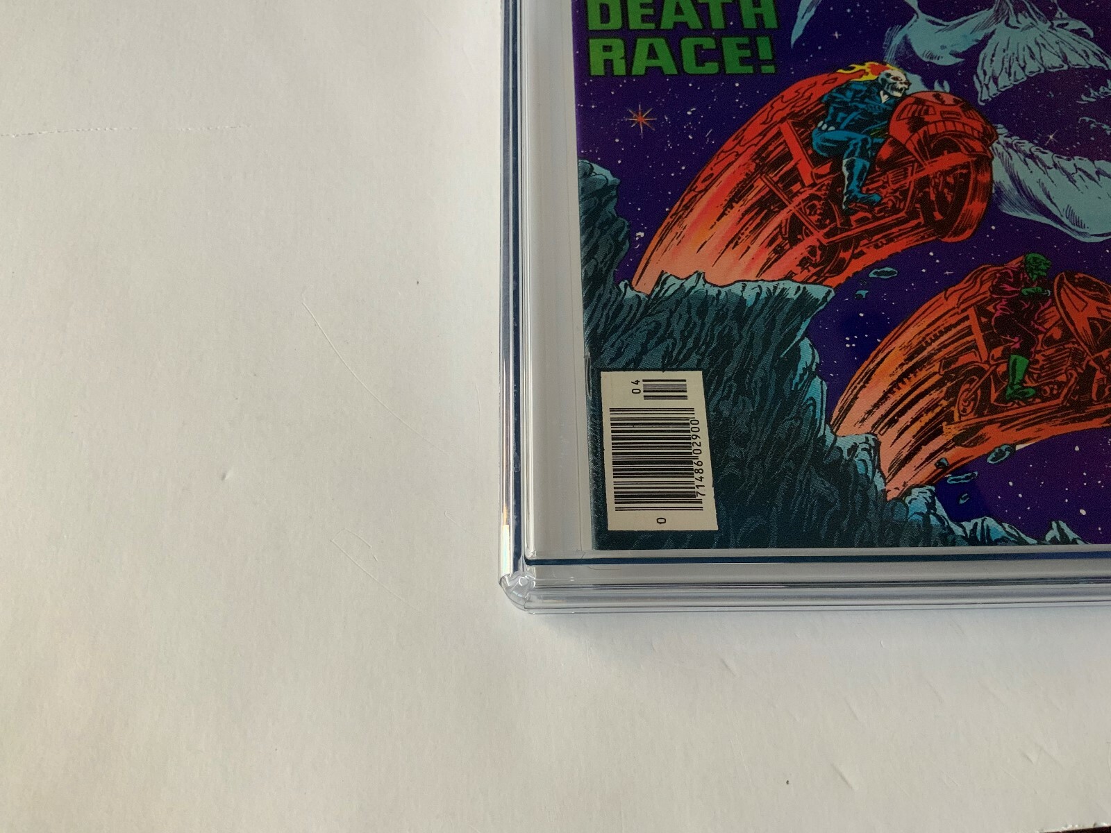 GHOST RIDER 35 CGC 9.6 WHITE PAGES COOL SKULL DEATH RACE COVER MARVEL COMICS