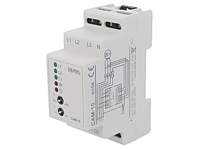 CAM-10 module: voltage monitoring relay DIN 0-9s IP20 3x400VAC ZAMEL