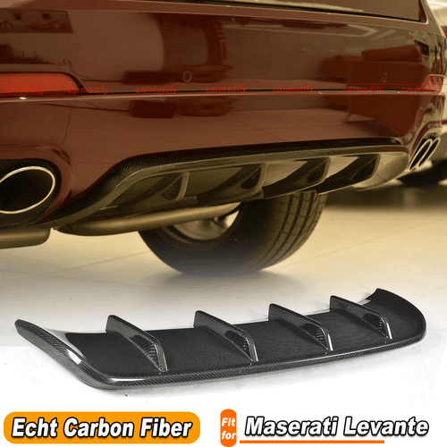 Per Maserati Levante M161 Sport 2016-17 Diffusore Posteriore Carbonio Diffusore Paraurti Posteriore - Foto 1 di 12