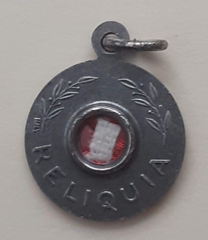 Vintage Catholic B.J.N. Neumann Reliquia Reliquary Relic Medal EP FIL Italy