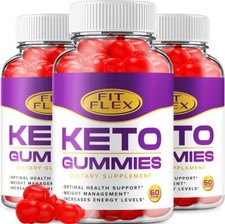 (3 Pack) Fit Flex Keto ACV Gummies - Official - Keto FitFlex ACV Advanced...