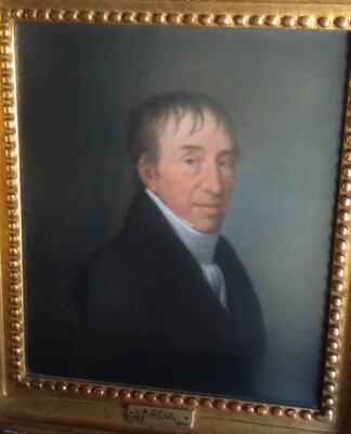Johann Lorenz Kreul German Old Master Pastel Portrait Gentleman Nuremberg 19th C