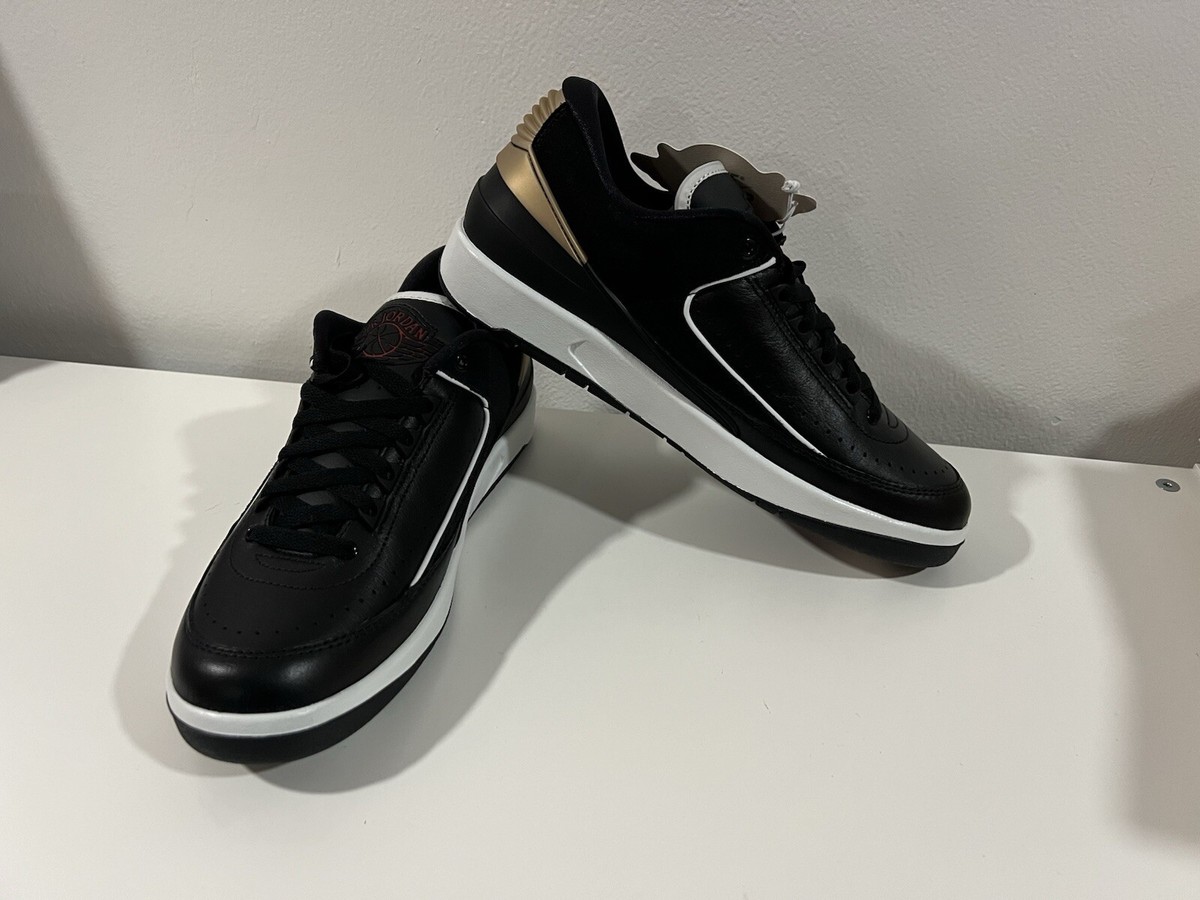 Size 10.5 - Air Jordan 2 Retro Low Black Metallic Gold W | eBay Size 10.5 - Air Jordan 2 Retro Low Black Metallic Gold W | eBay