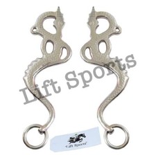 Dragon Hackamore Cheeks Bitless Horse Bit English Western Stainless Steel