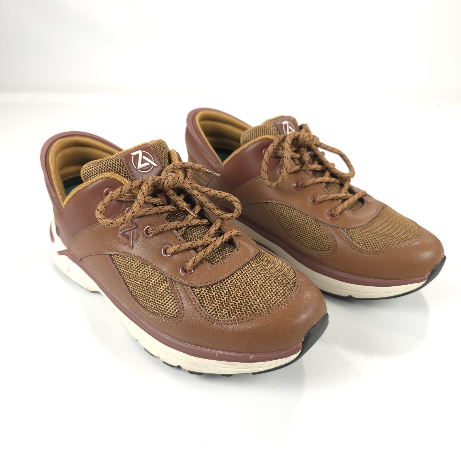 SAOLA Zeba Hands Free sneaker da passeggio casual comode in pelle marrone 11 US