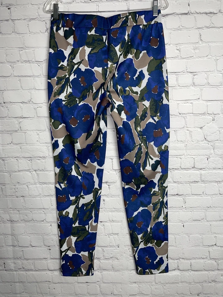 Pantalones Legging Nanette Lepore Medianos Azul Multicolor Abstracto Rosa Estampado Floral Foto 2 de 4