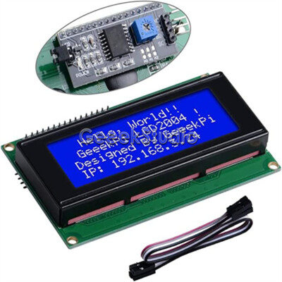 IIC/I2C 2004 20x4 Character LCD Module Display Compatible with Raspberry Pi 