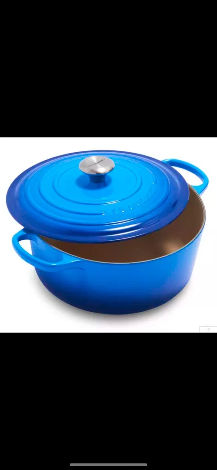 ~LeCreuset *NEW*7.25Qt*Signature Round Dutch Oven, *Azure Blue…*FreeShipping*