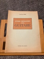 Christian Aubin Lectures préparatoires pour guitare partition éditions Zurfluh