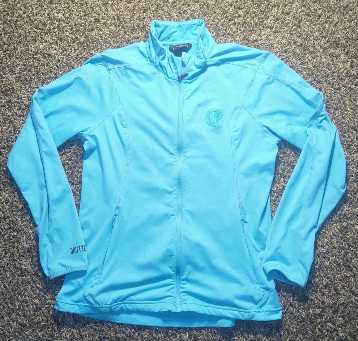 Alaskan railroad Jacket Ladies Large Blue Full Zip Blue