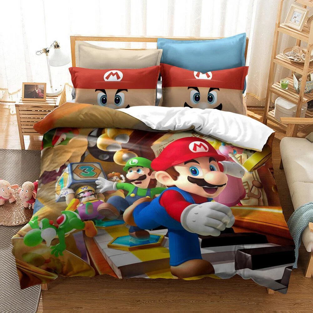 Cartoon Super Mario Kids Gift Bedding Sets