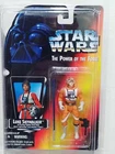 Star Wars Kenner Potf2 Luke Skywalker X-Wing Long Lightsaber Red Card ~ Misp
