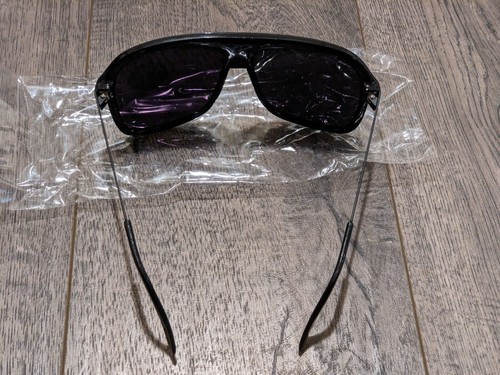 Vtg 80's Sunglasses Super Dark Lens Impact Resistant Carrera Styled Retro - NEW - Picture 6 of 6