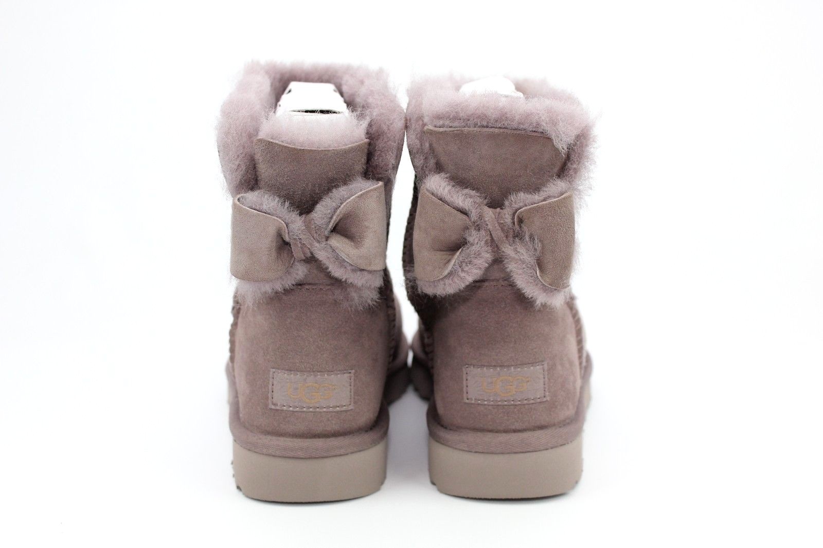 UGG NAVEAH MINI BOW STORMY GREY COLOR 