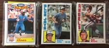 1984 TOPPS Rack Pack TIM RAINES, Garth IORG, Bob BOONE, Al BUMBRY, ERA's Showing