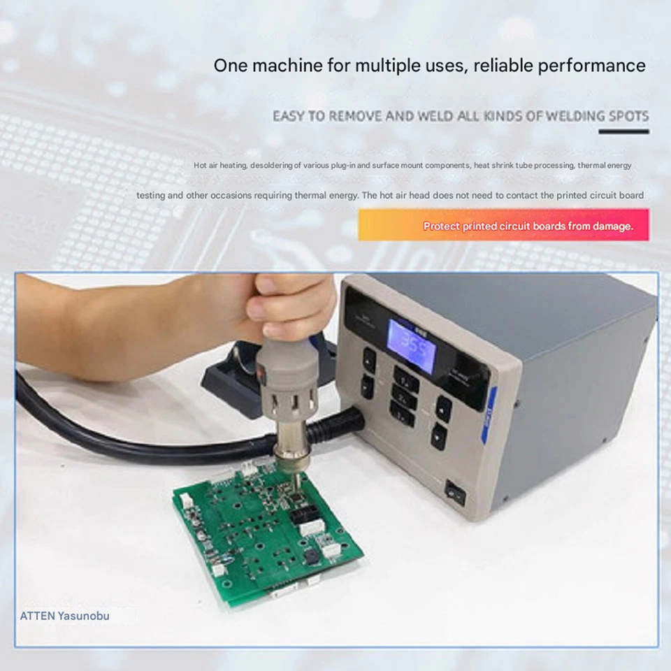 ATTEN St-862D 1000W Hot Air Digital Display Desoldering  Rework Station US STOCK - Image 4 of 4