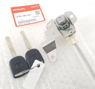 Genuine OEM Honda 72185-SNA-A01 Drivers Side Lock Cylinder w/ Keys