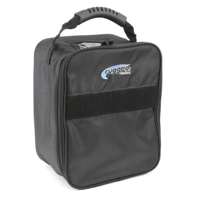 Rugged Radios Dual 2 Headset Bag Zip-Up Cover Storage Carrying Case Front Pocket