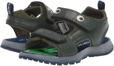New Carter's Cade Dinosaur Toddler Boys' Light Up Sandals 10 11 12 