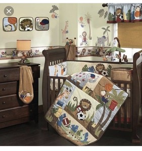 lambs and ivy sports crib bedding