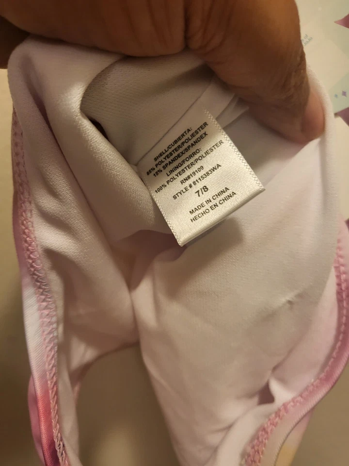 Новый с Ярлыками JoJo Siwa купальник девочек размер 7-8 купание купальник собаки щенок галстук краситель - Изображение 3 из 3