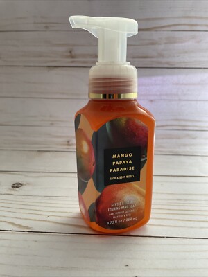 1 Bath Body Works MANGO PAPAYA PARADISE Gentle Foaming Hand Soap Wash