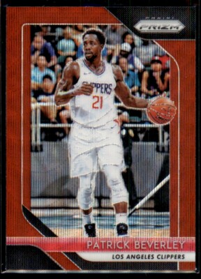 2018-19 Panini Prizm Ruby Red Wave Patrick Beverley #204