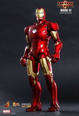 HOT TOYS 1/6 MMS256 D07 IRON MAN MARK III Diecast Figure Marvel