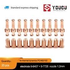 20Pcs For thermal dynamics PCH62 102 9-8402 9-8407 9-7728 electrode nozzle 1.4mm