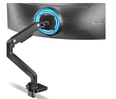 Ultrawide Monitor Arm for 17 to 49 Inch Heavy Duty Curved Monitor Holds 44Lbs