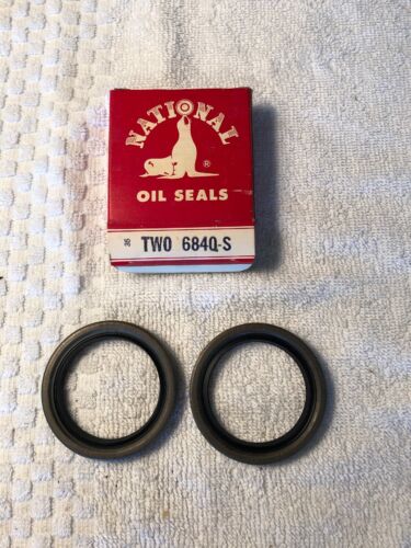 2 NOS National 6840S Front Wheel Seals 1956 57 58 59 60 61 62 Chrysler - Picture 1 of 5