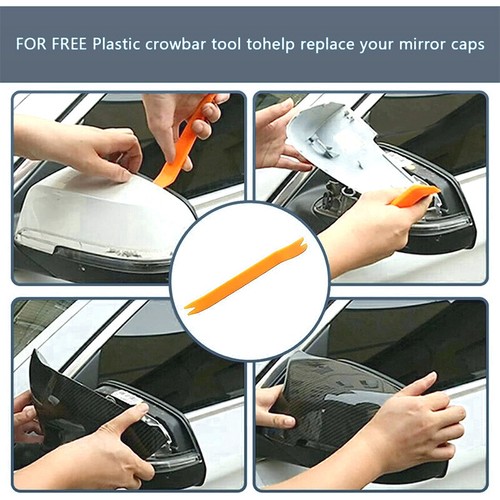 Tapas de cubierta de espejo retrovisor color fibra de carbono 2 piezas para BMW F20 F21 F22 F30 F32 F36 M3 - Imagen 5 de 16
