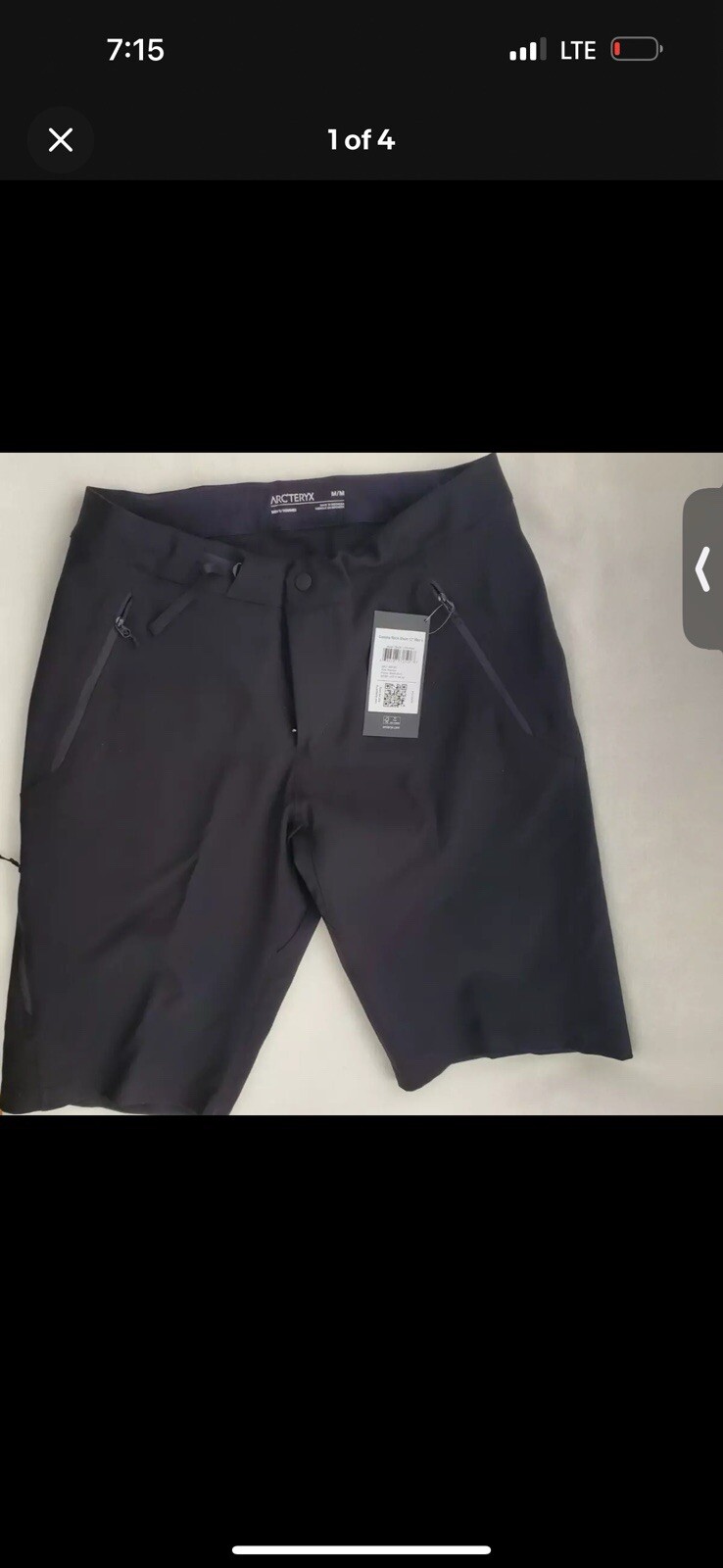 Arc'teryx Gamma Rock pantaloncino uomo 12" taglia MEDIA NUOVO