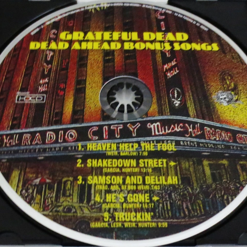Grateful Dead Dead Ahead Bonus Songs Bonus Disc CD 1980 Radio City Music Hall NY - Image 4 of 4