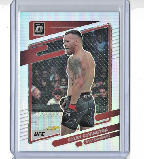 2022 Donruss Optic UFC Colby Covington Holo Silver Prizm SP #52